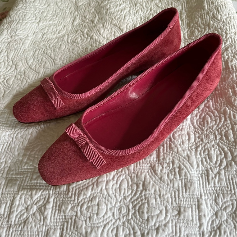 DOEN ODETTE BALLET FLAT -- DUSTY PINK SUEDE